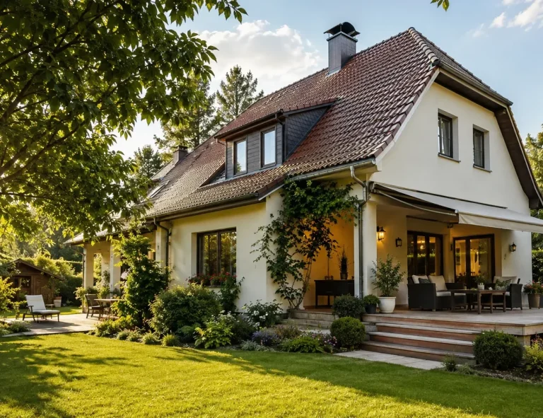 Charmantes Einfamilienhaus mit Garten und Terrasse – Beispiel für ein Immobilien-Exposé mit Geschichte