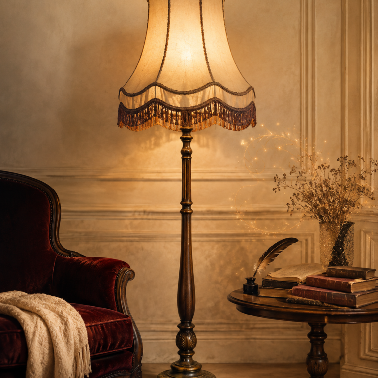 Alte Stehlampe – Verkaufstext mit Geschichte Alte Stehlampe als Beispiel für einen individuellen Verkaufstext mit Geschichte und Persönlichkeit.