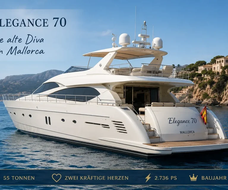 Elegance 70 – die alte Diva von Mallorca Alte Diva – Beispiel für einen Verkaufstext mit Geschichte